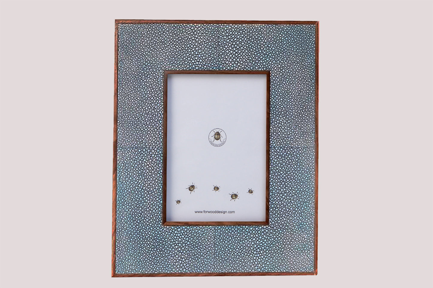 7 x 5 photo frame blue shagreen 7 x 5 photo frame