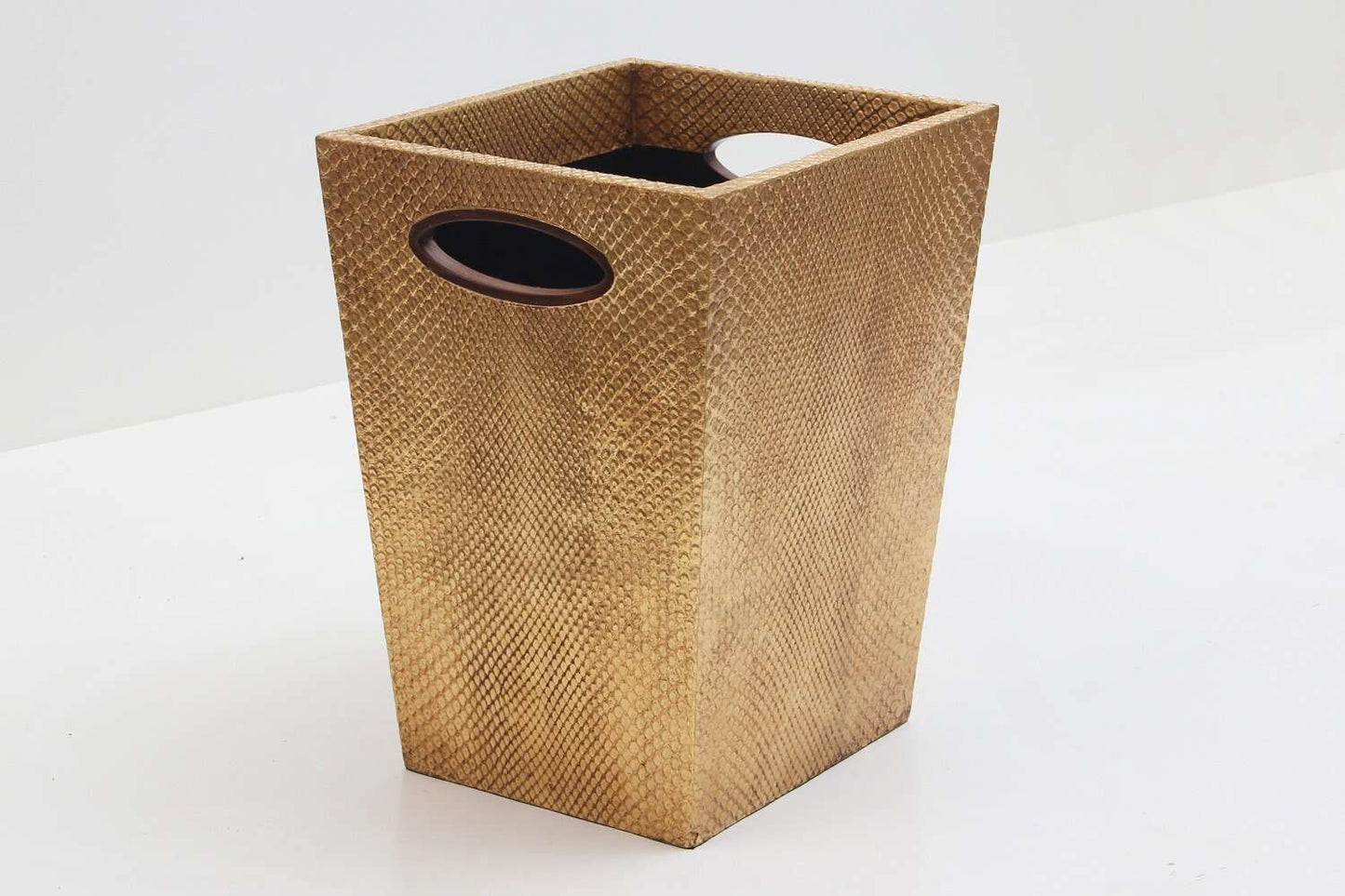 Home accessory waste bin trash can gold boa
