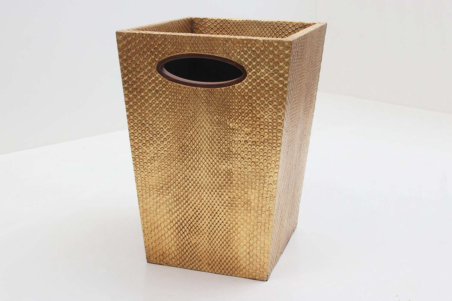 waste paper bin gold boa Gold boa trash can