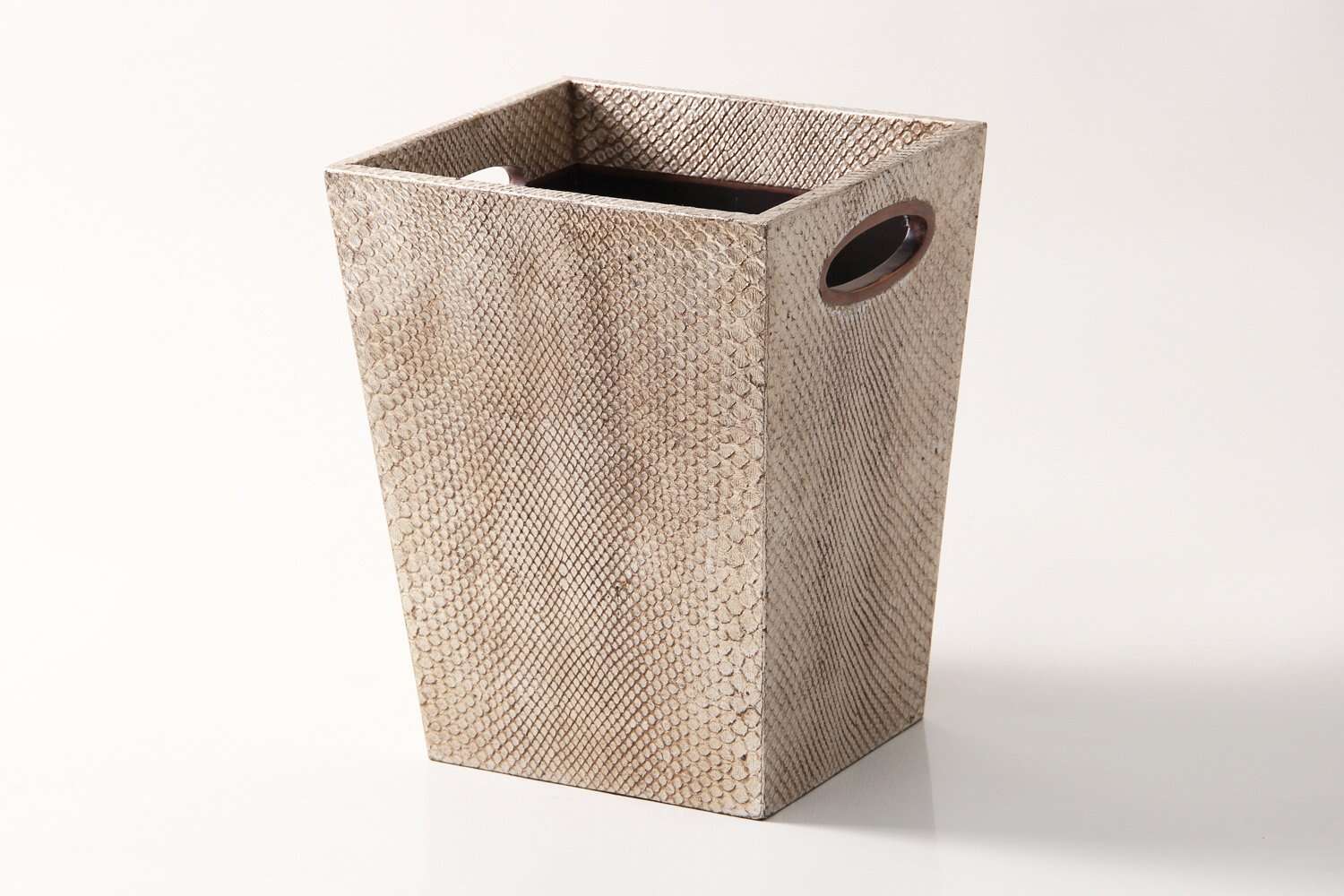 Waste paper bin luxury Silver waste paper bin