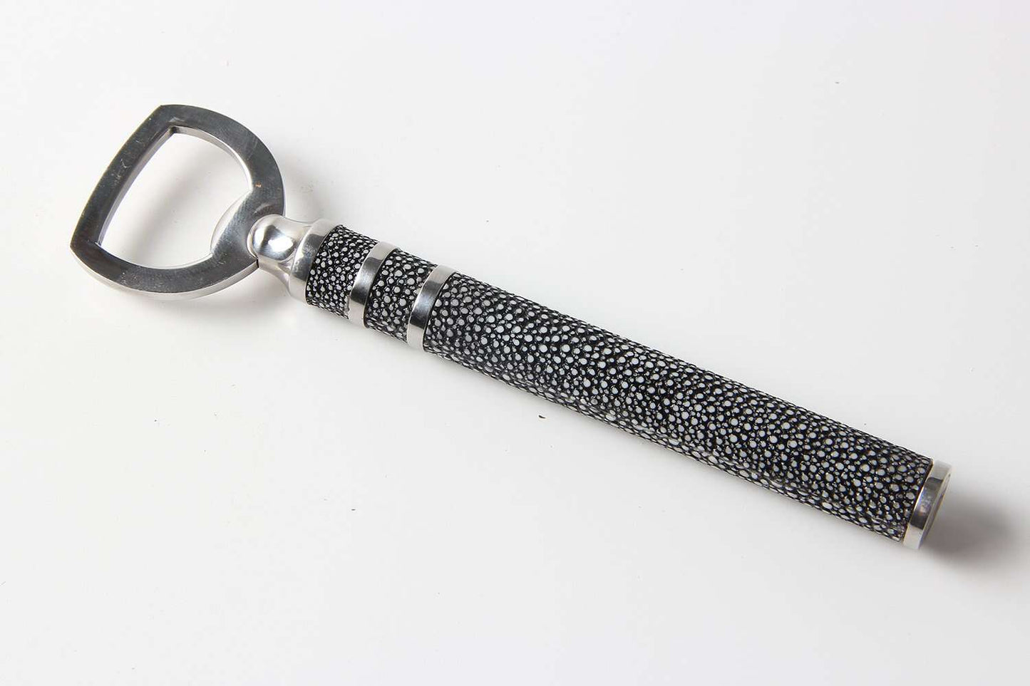 Bottle opener Grey shagreen bottle opener