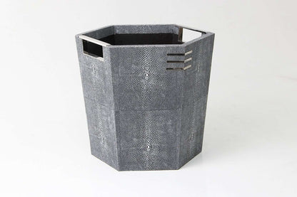 Grey shagreen waste paper bin waste paper bin for interior design