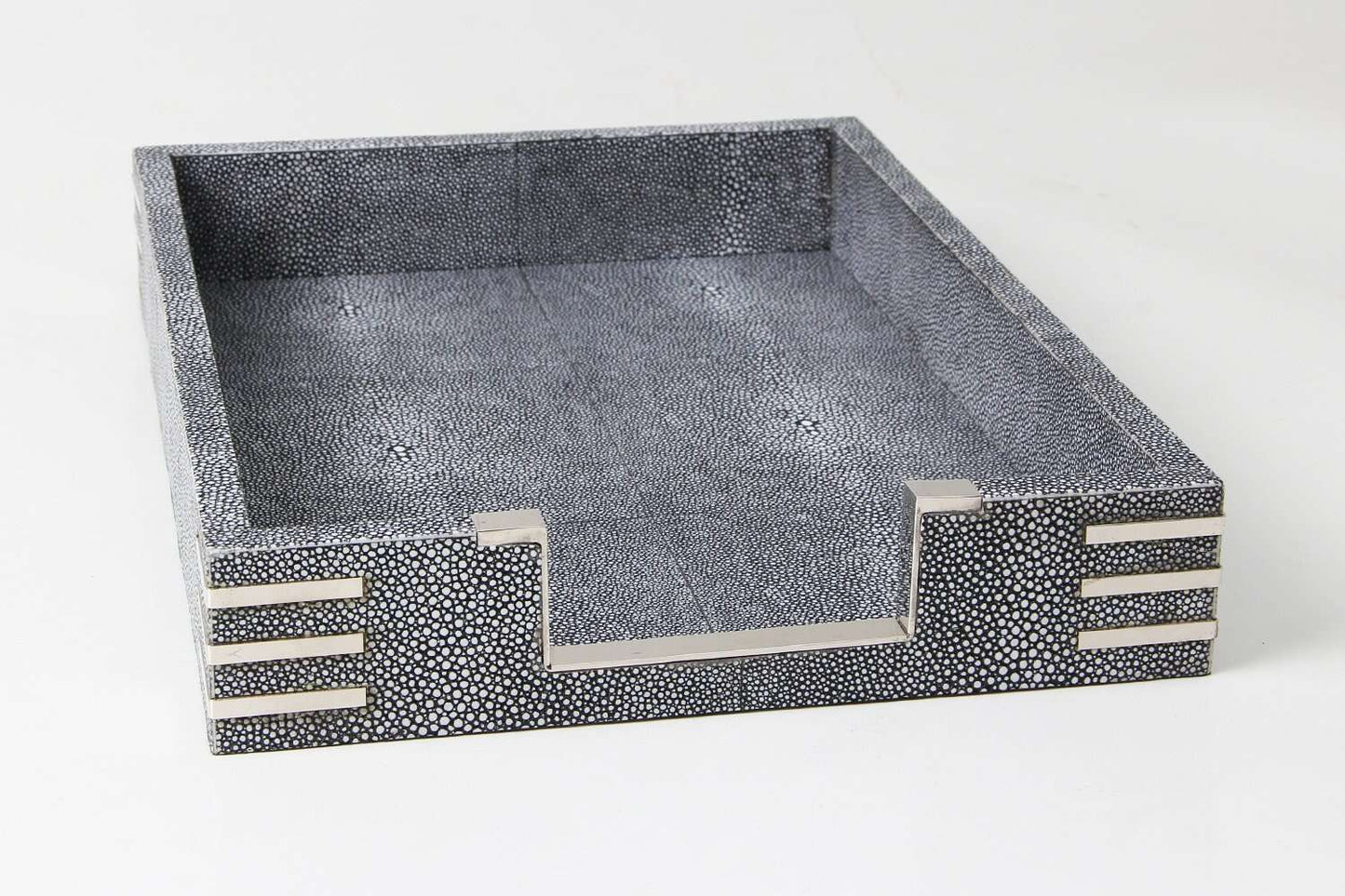 luxury shagreen in tray desk organizer tray