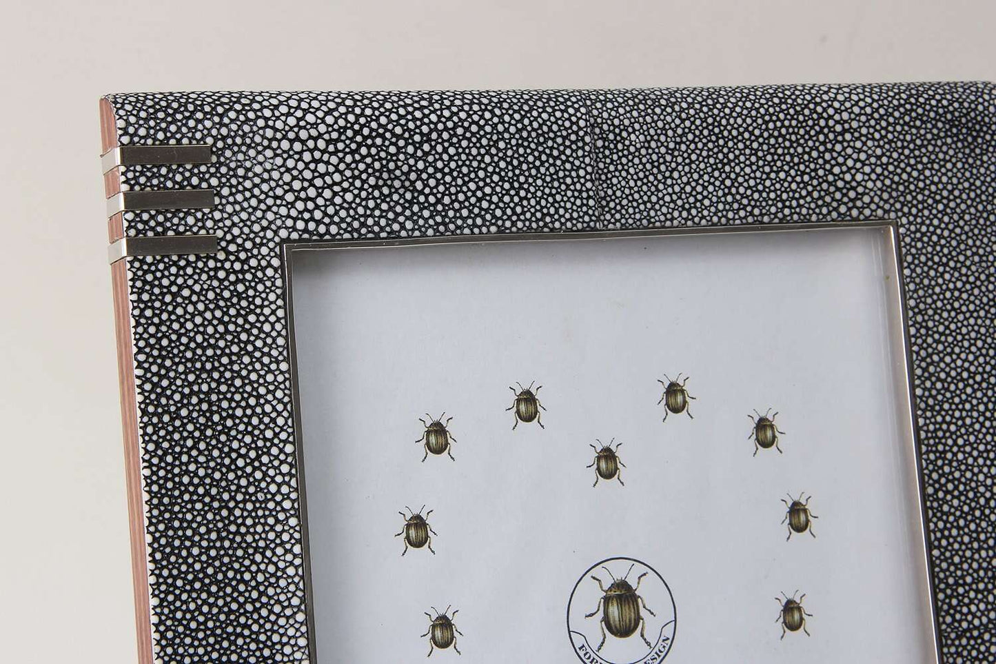 Photo frames in grey shagreen gorgeous shagreen photo frame