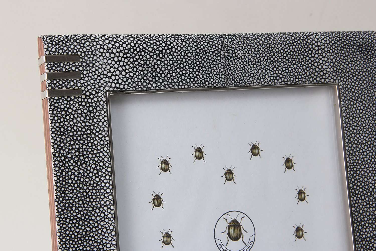 Photo frames in grey shagreen gorgeous shagreen photo frame