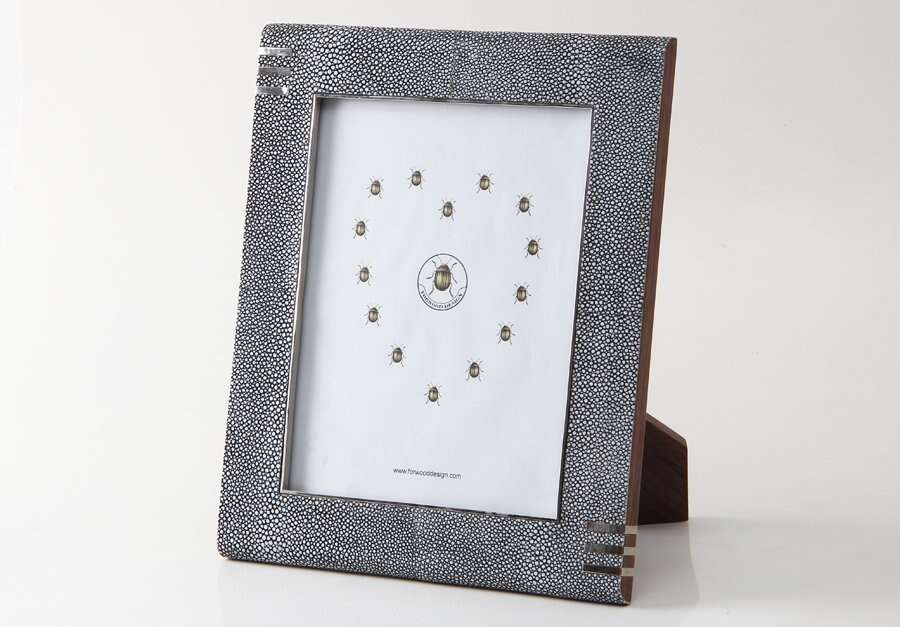 10 x 8 photo frame grey shagreen interior designers dream