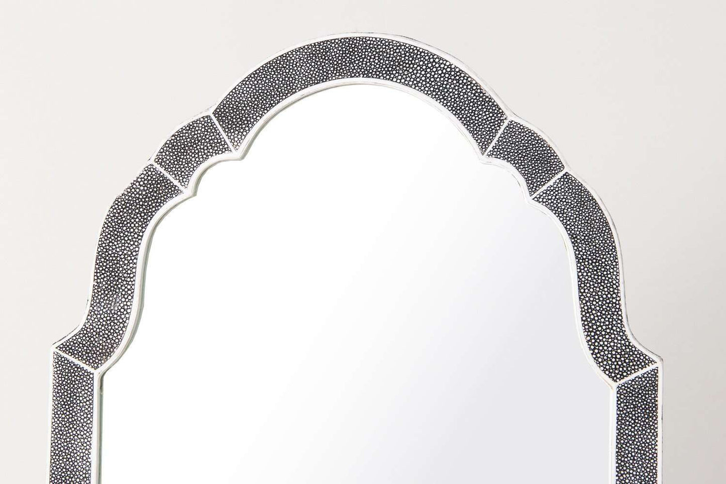 Dressing table mirror Grey shagreen dressing table mirror