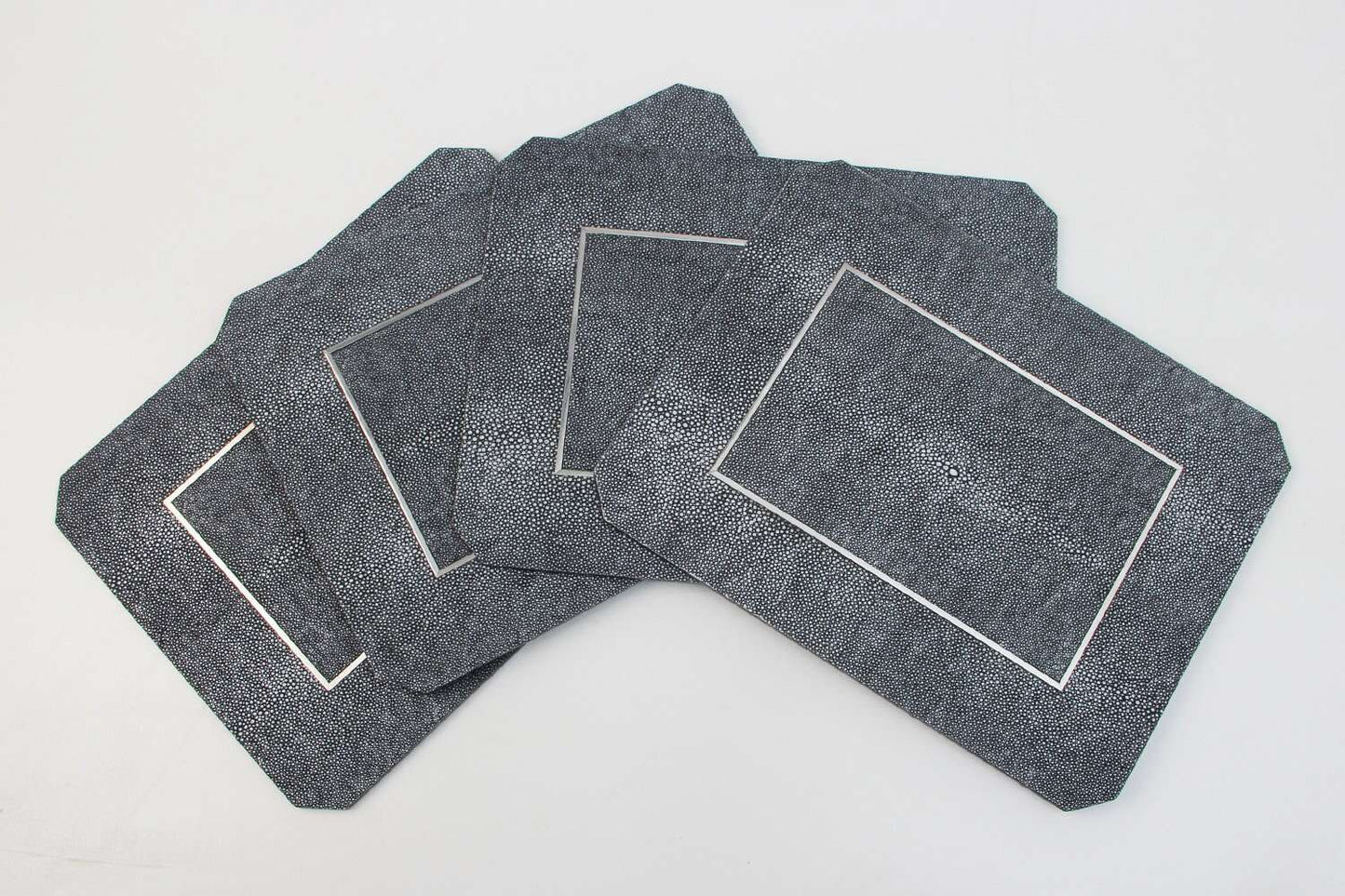 Gorgeous shagreen placemats shagreen tablemats