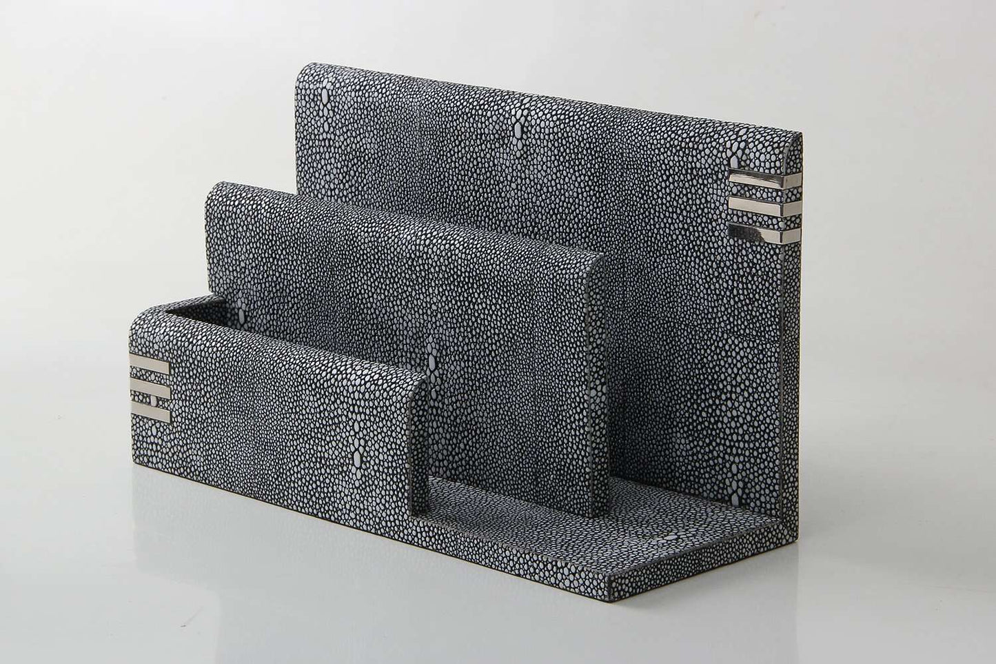 Luxury letter rack Shagreen letter rack unique letter rack