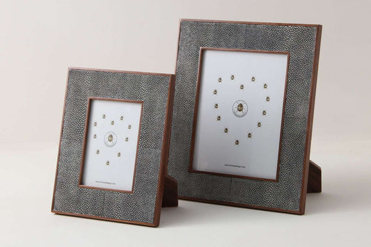 Grey 10 x 8 photo frame Grey 7 x 5 photo frame Shagreen photo frame