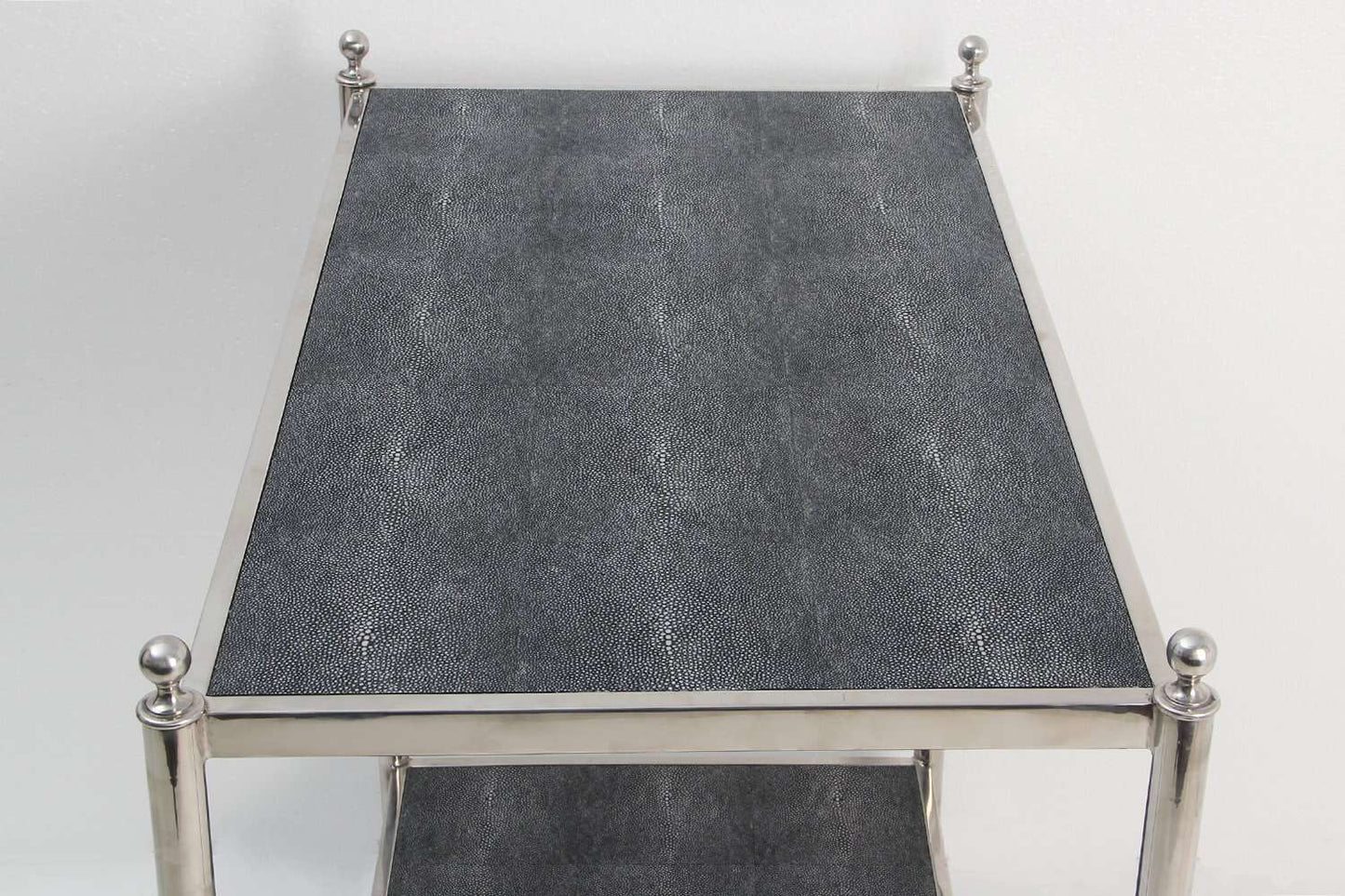 Drinks trolley Forwood Design grey shagreen drinks trolley