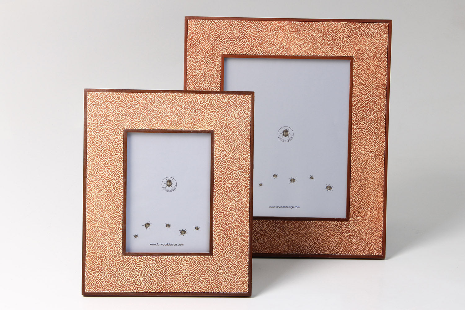 10 x 8 photo frame Coral shagreen 7 x 5 photo frame
