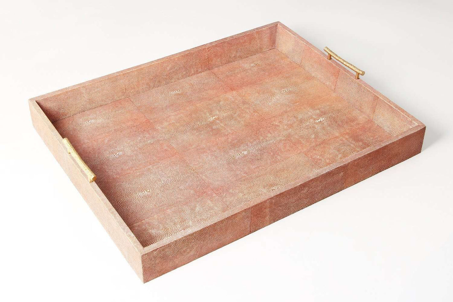 Serving tray unique coral shagreen serving tray drinks tray