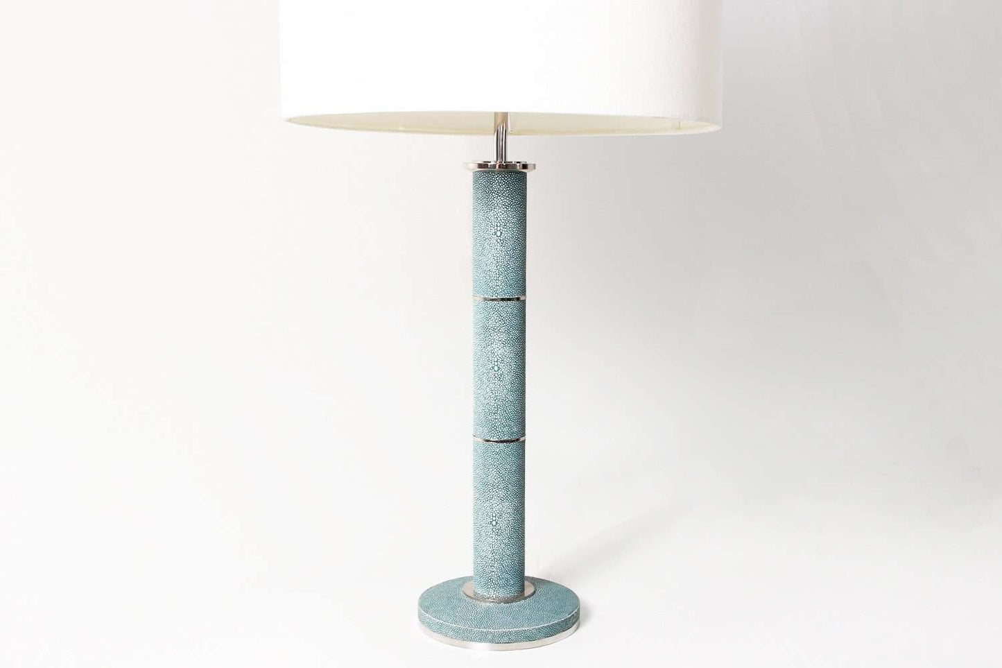 Desk lamp Teal desk lamp shagreen desk lamp