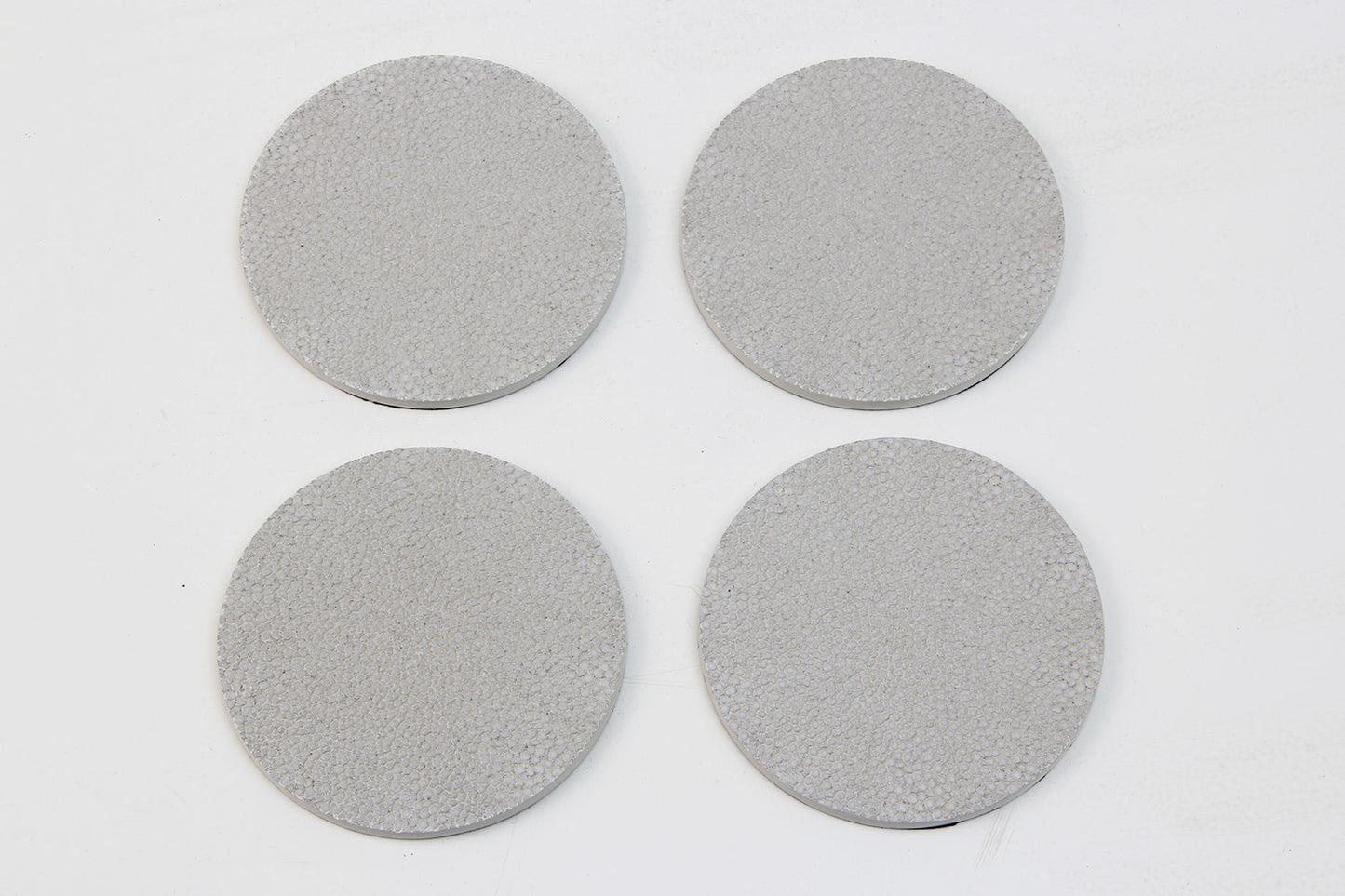 coasters white shagreen coasters