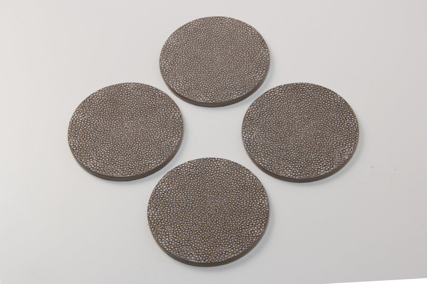 Coasters chic Set 4 Dune shagreen coasters