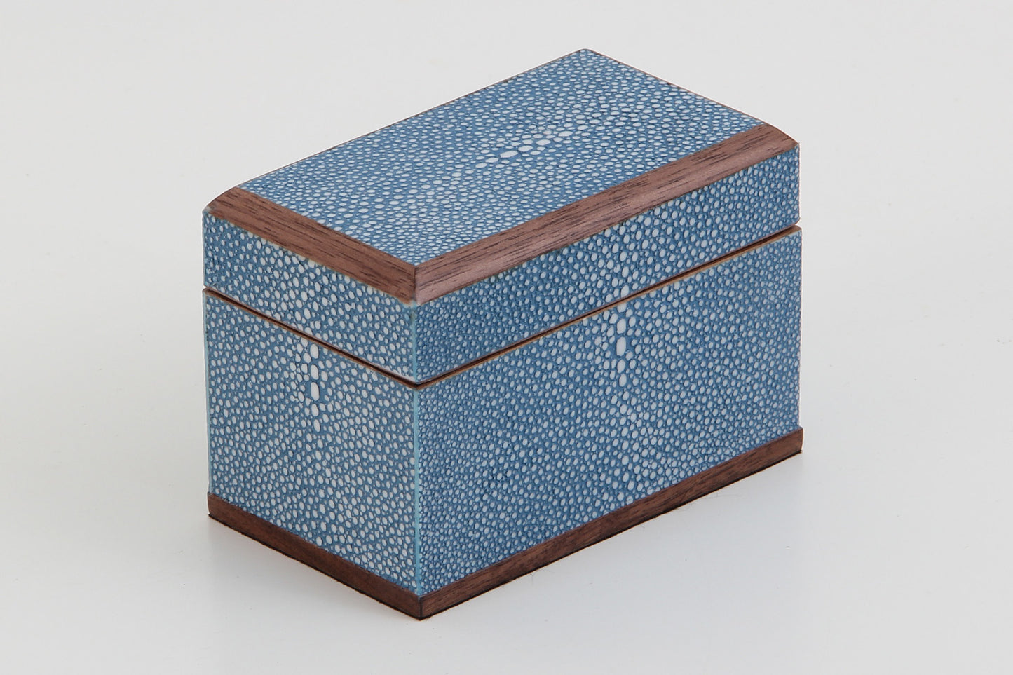 Playing card box chic blue shagreen Playing card box