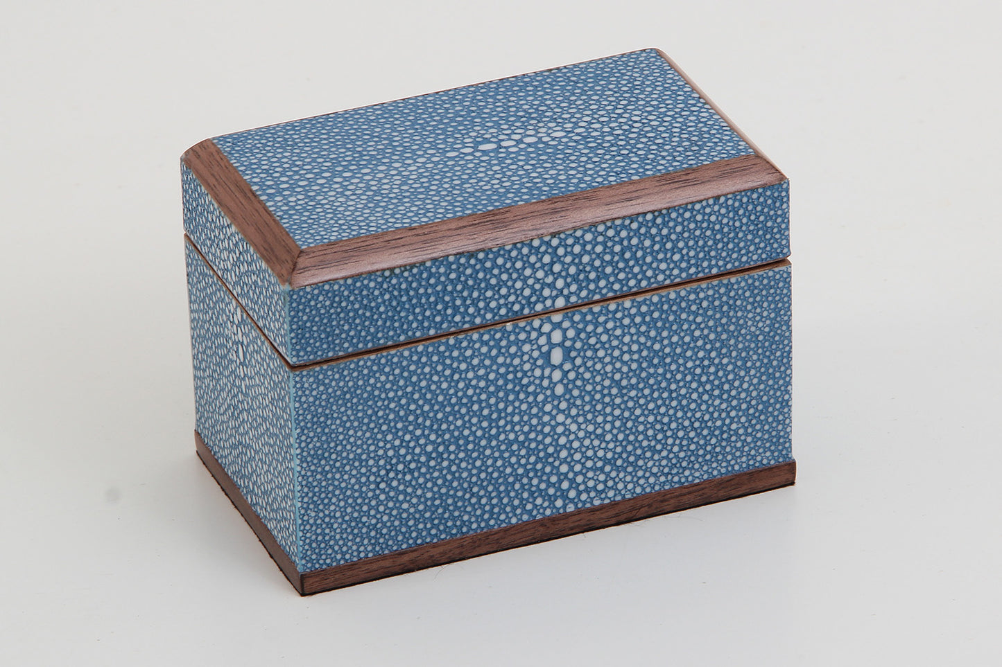 Playing card box blue shagreen Playing card box