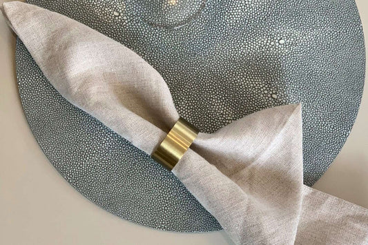 Placemats green shagreen placemats