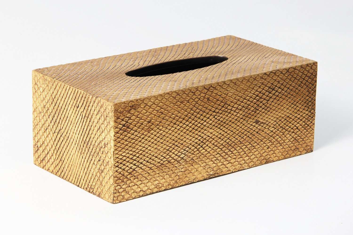 Tissue holder gold tissue box holder