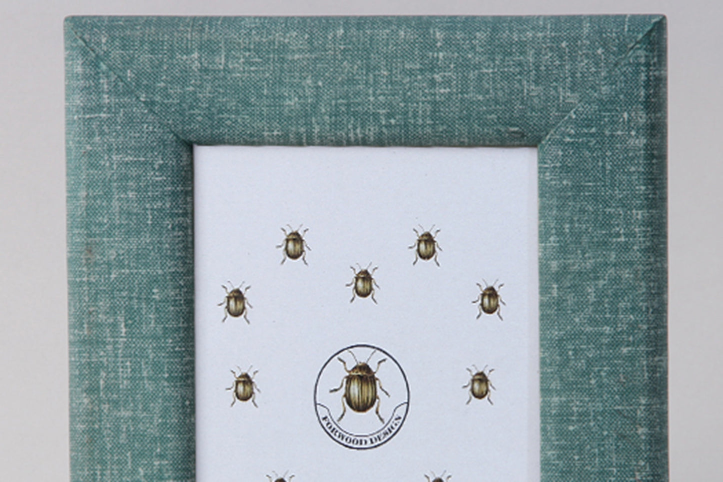 7x5 photo frame small Forwood Design linen teal photo frame