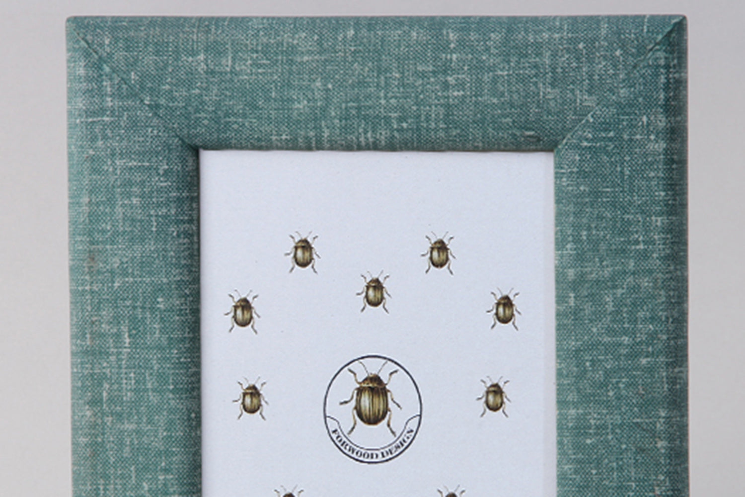 7x5 photo frame small Forwood Design linen teal photo frame