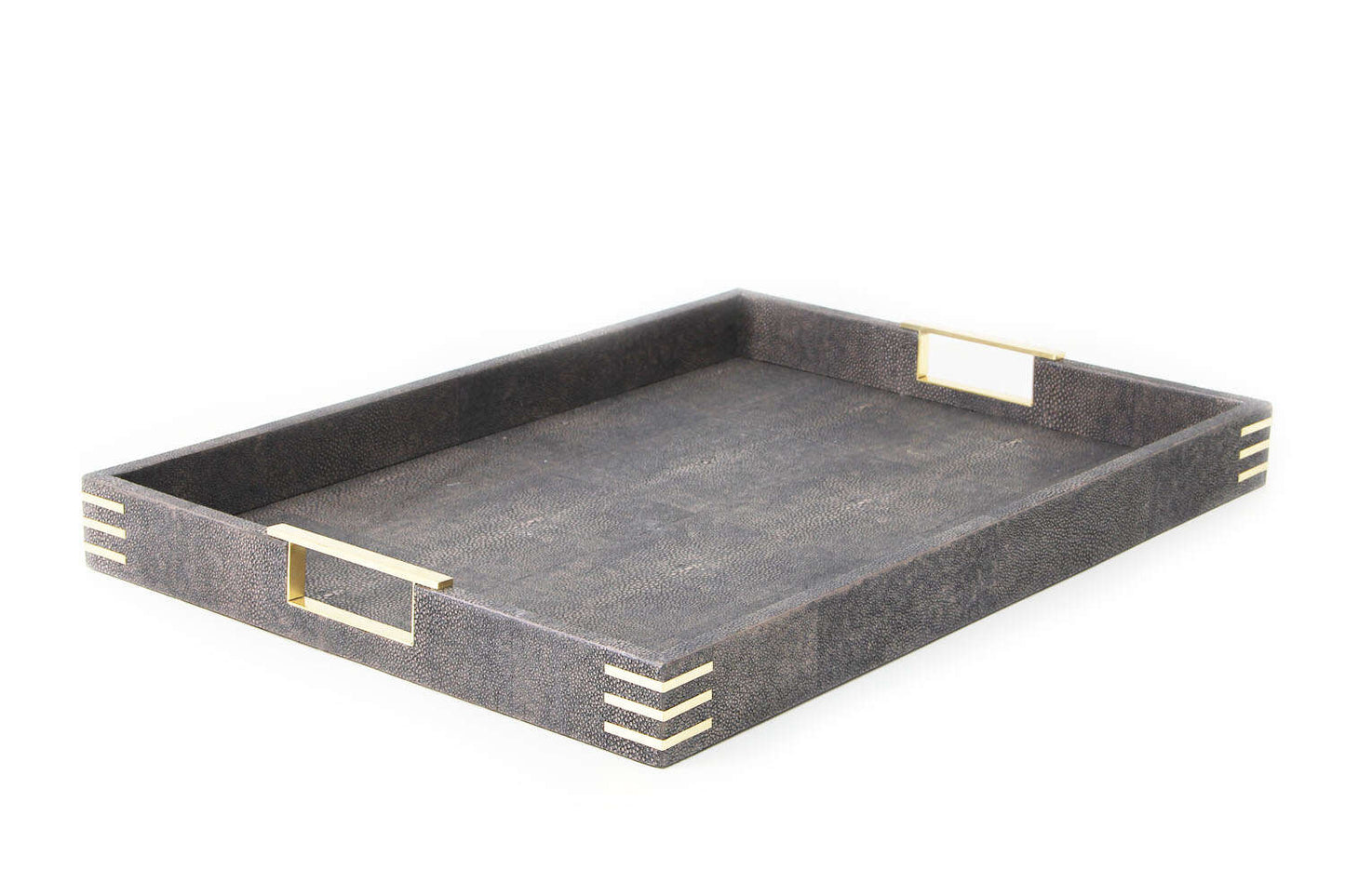 serving tray shagreen drinks tray