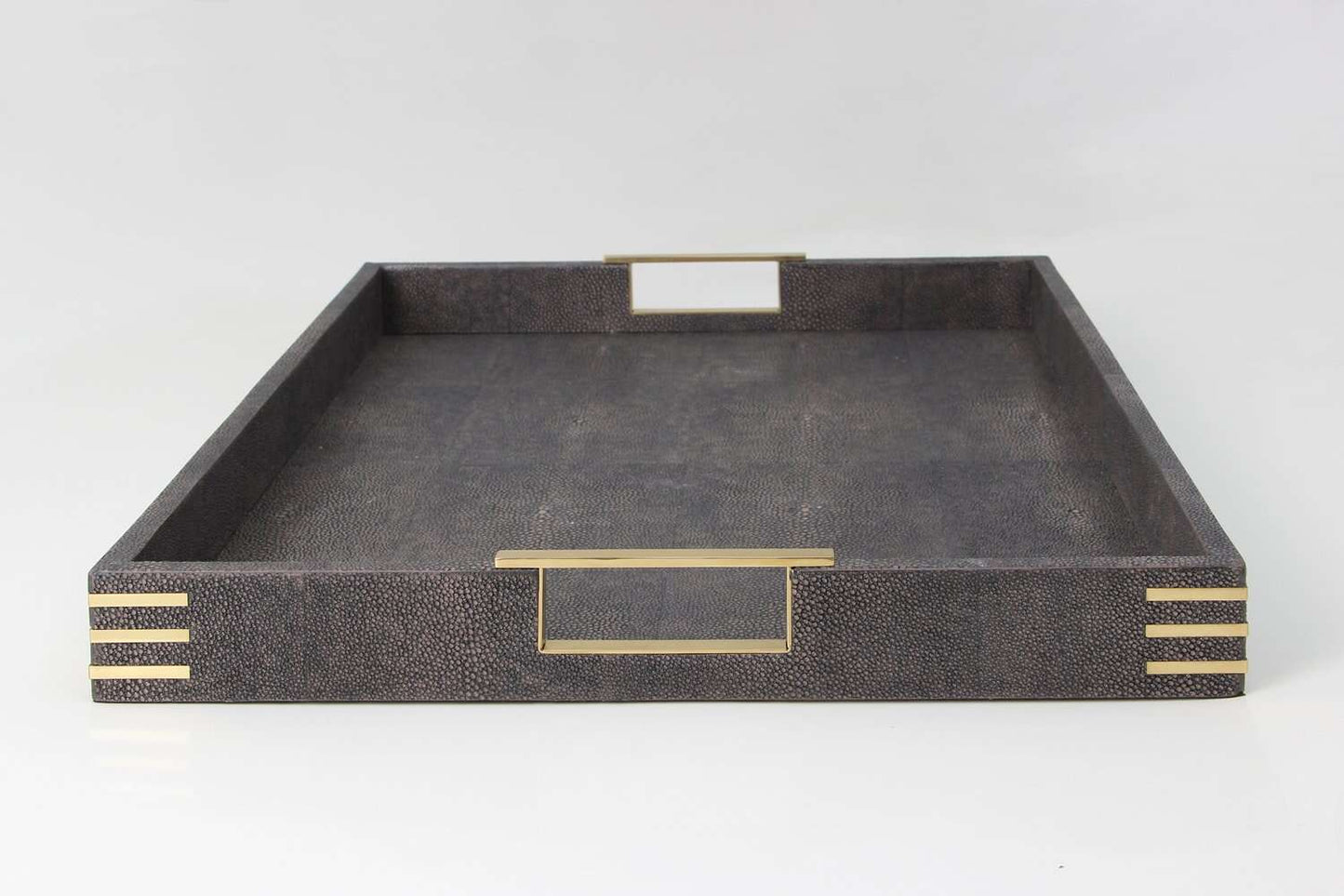 Serving tray drinks tray shagreen serving tray