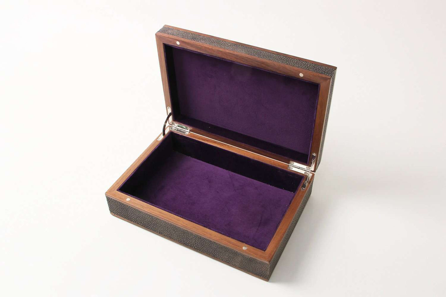 Jewellery box unique brown shagreen jewellery box