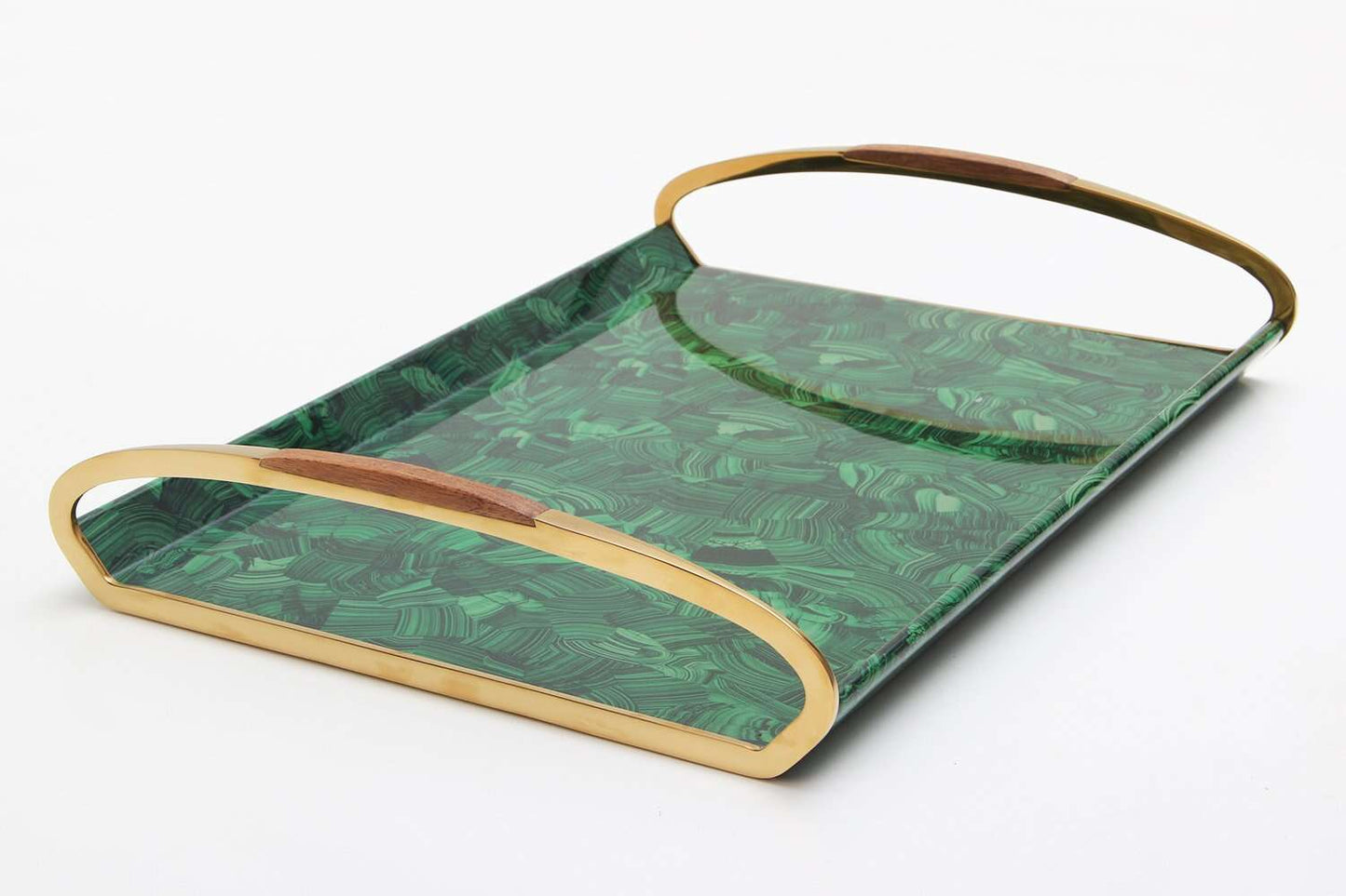 Malachite serving tray Green serving tray Green drinks tray