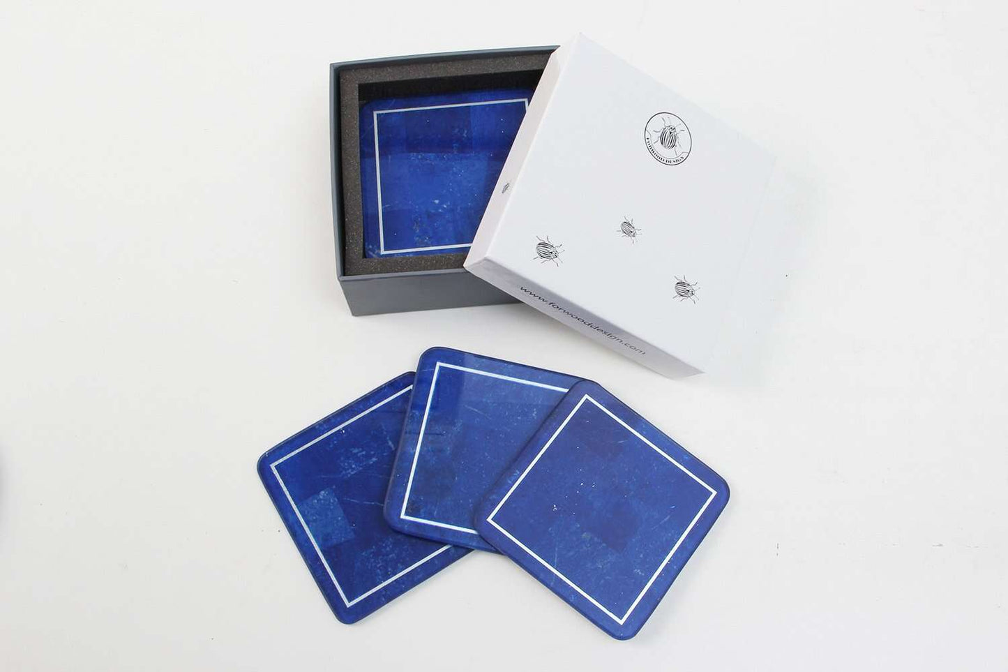 coasters chic blue coasters Lapis lazuli coasters