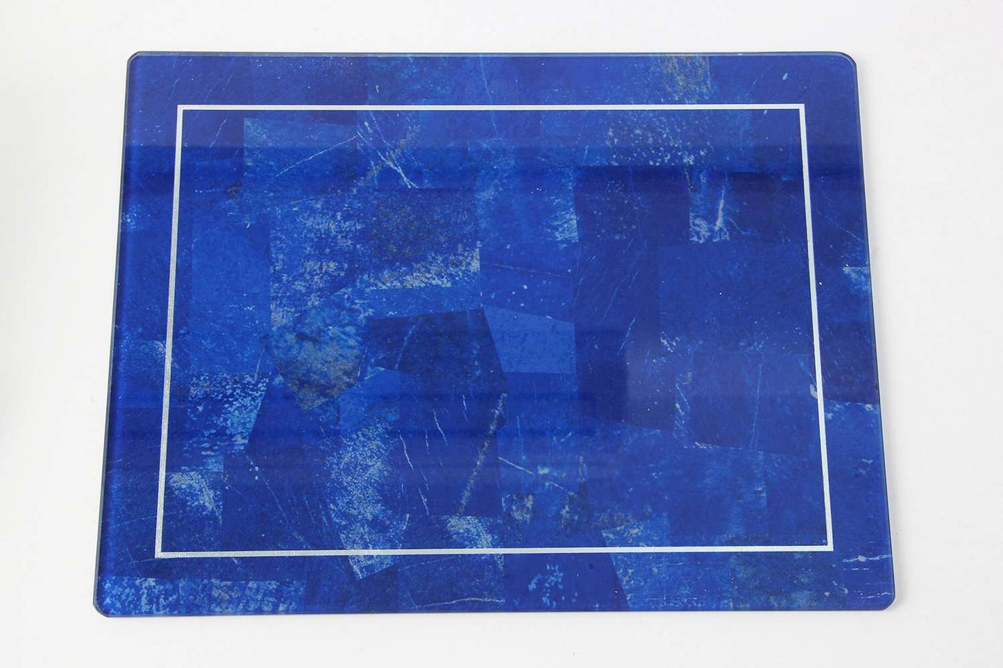 Lapis-Lazuli-Placemats with silver trim