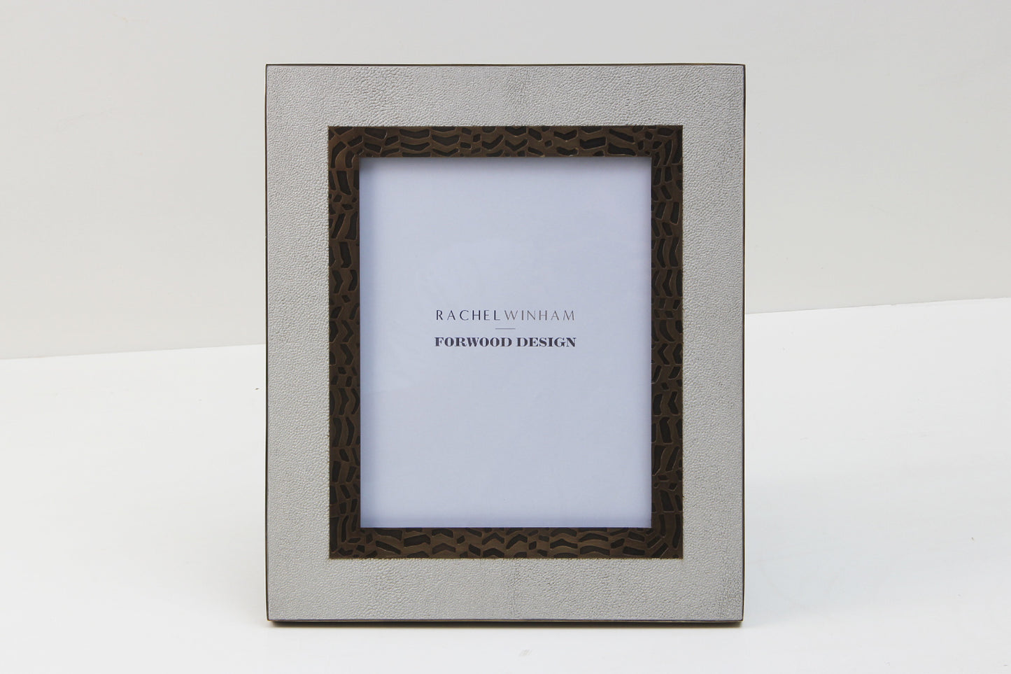 10 x 8 photo frame Forwood Design white shagreen photo frames
