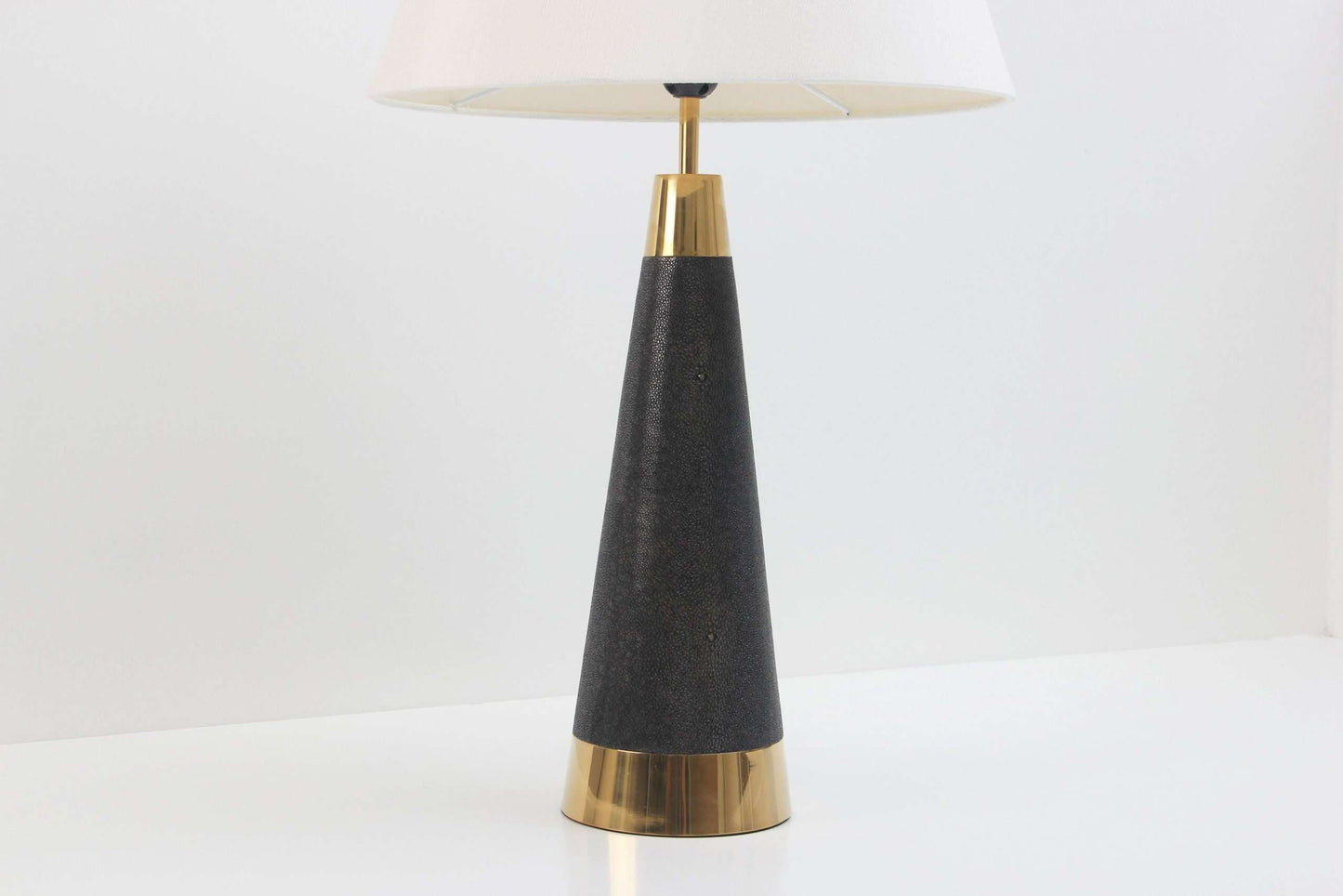 Desk lamp Brown shagreen desk lamp luxury bedside lamp