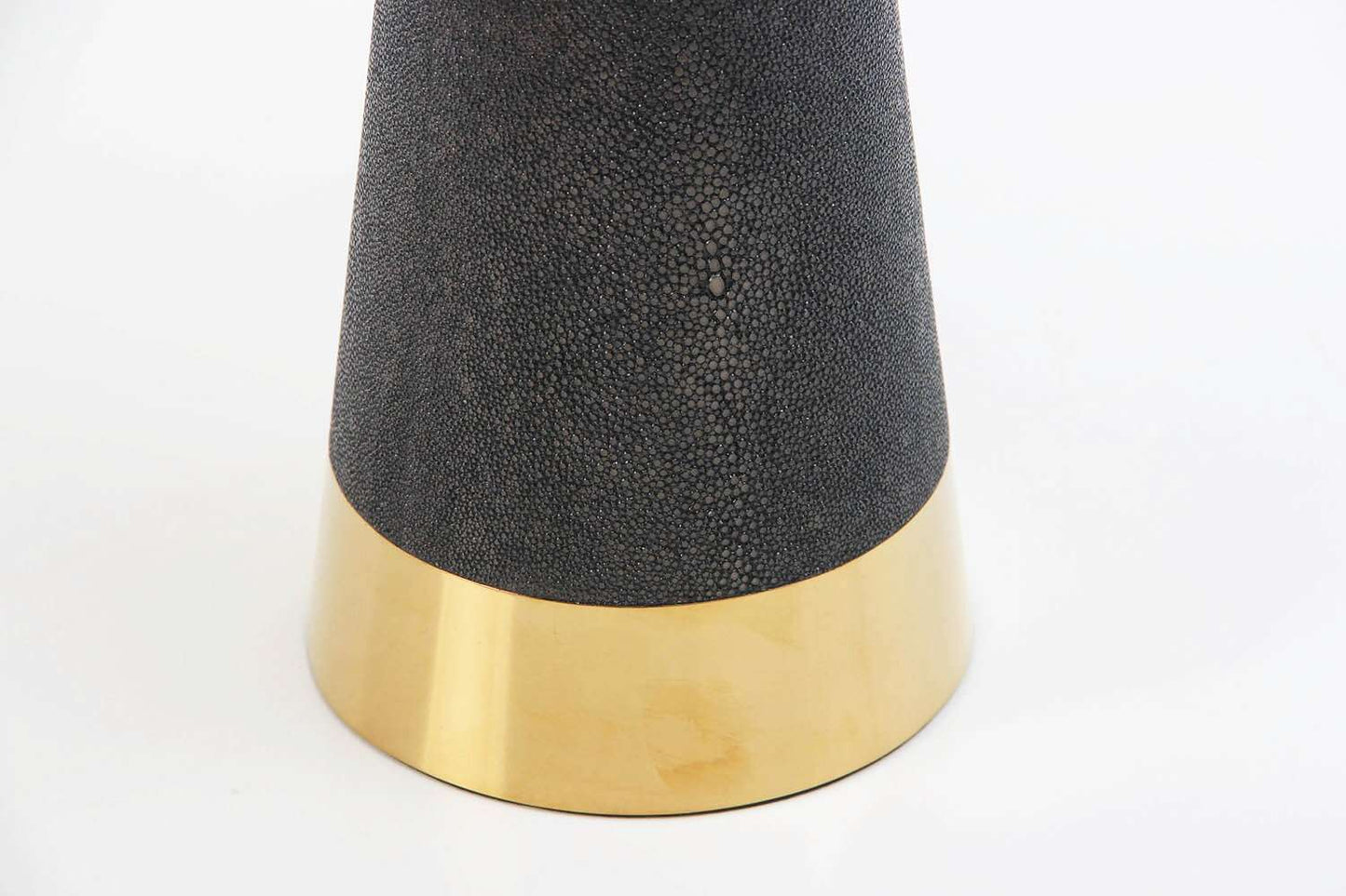 Desk lamp Brown shagreen table lamp bedside lamp