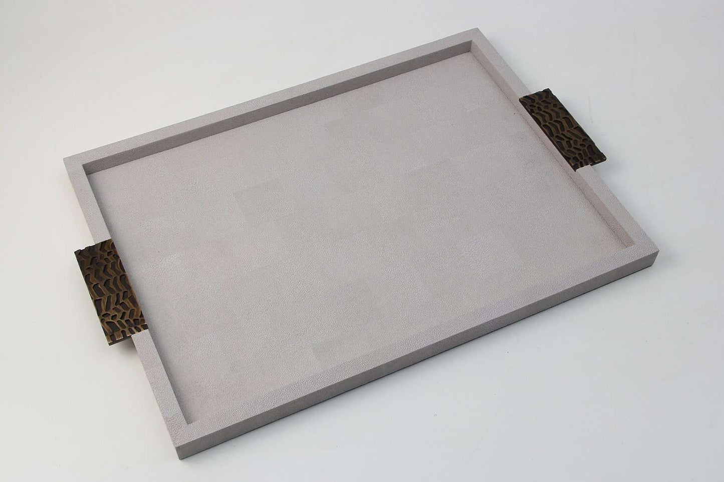 Rachel Winham's 'Linen White' Shagreen Trays