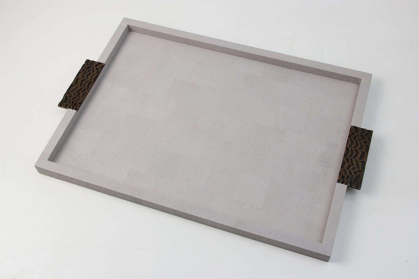 Rachel Winham's 'Linen White' Shagreen Trays