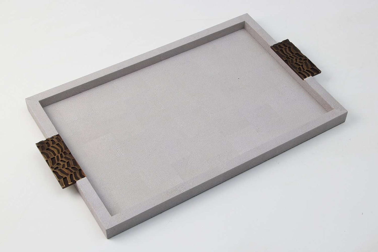 Rachel Winham's 'Linen White' Shagreen Trays