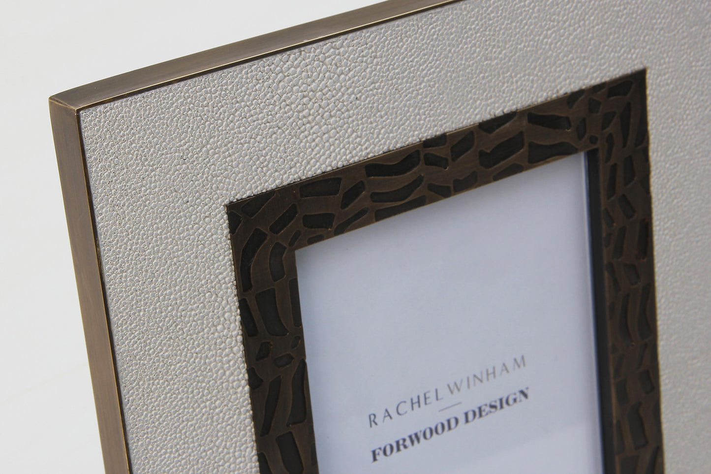 photo frame chic white shagreen 7x5 photo frames