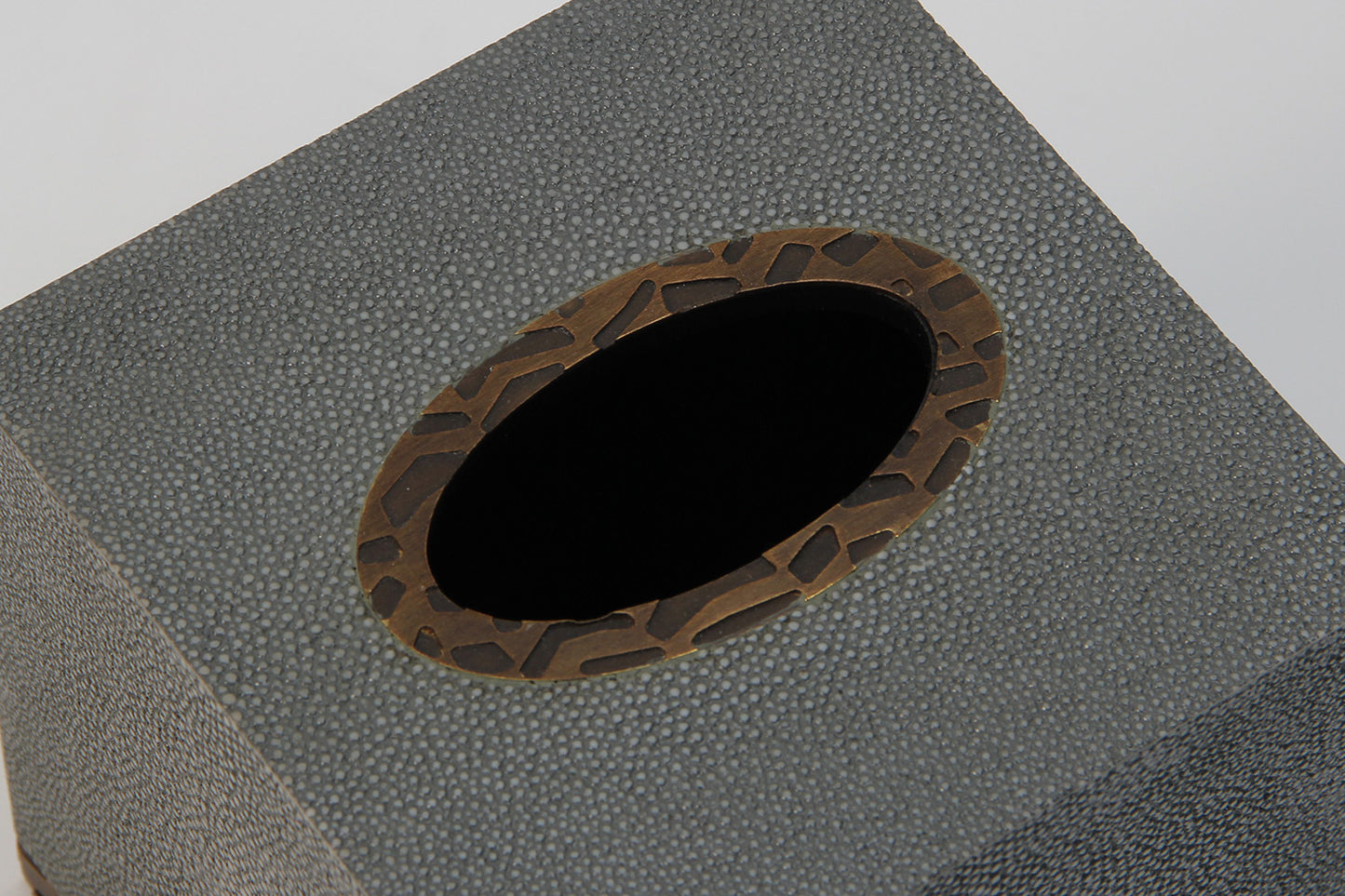 Tissue box Forwood Design green shagreen tissue box