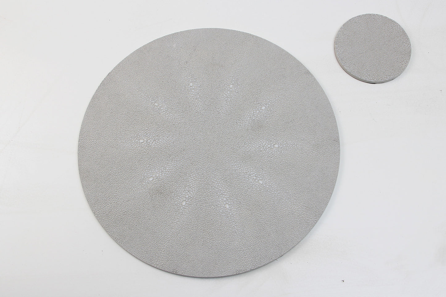 coasters chic white shagreen coasters