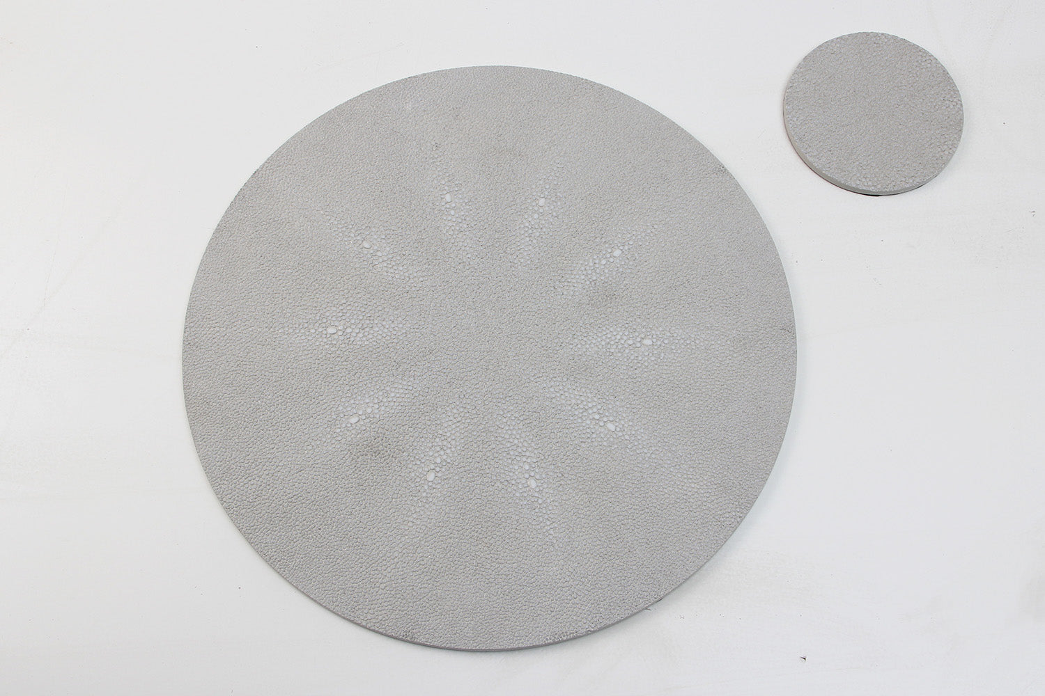 coasters chic white shagreen coasters