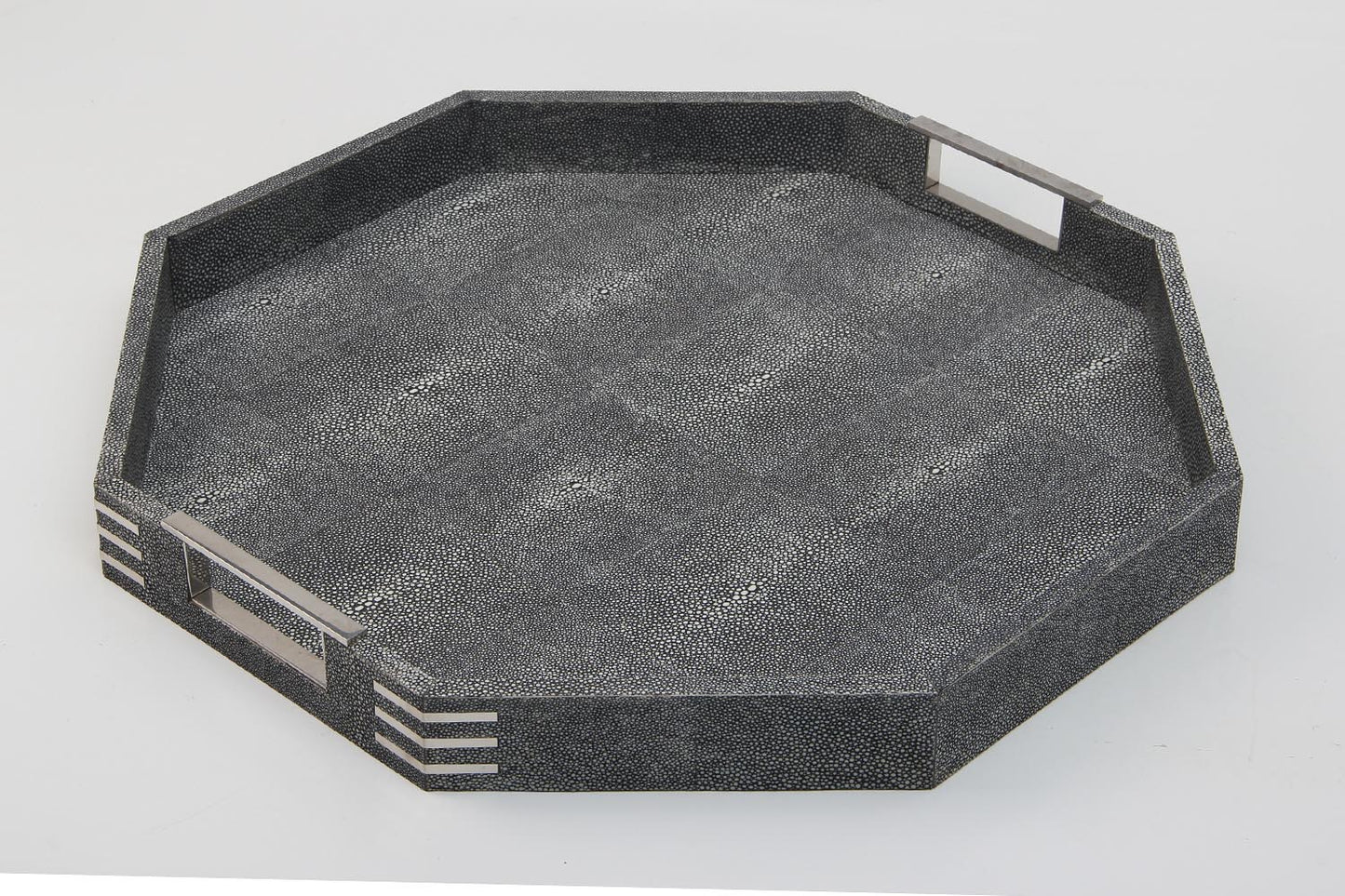 Interior design serving tray drinks tray Shagreen tray
