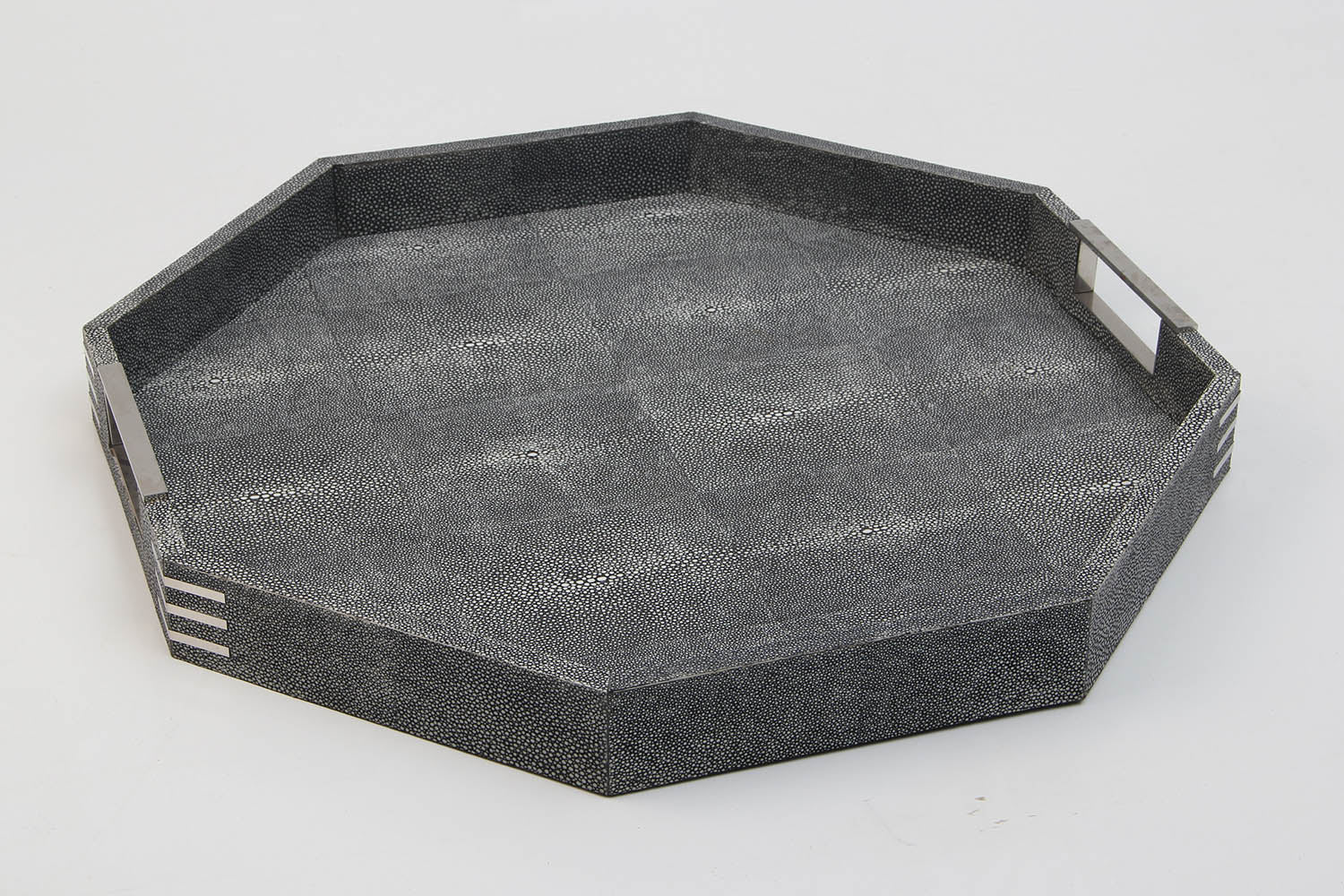 Shagreen serving tray drinks tray bar tray