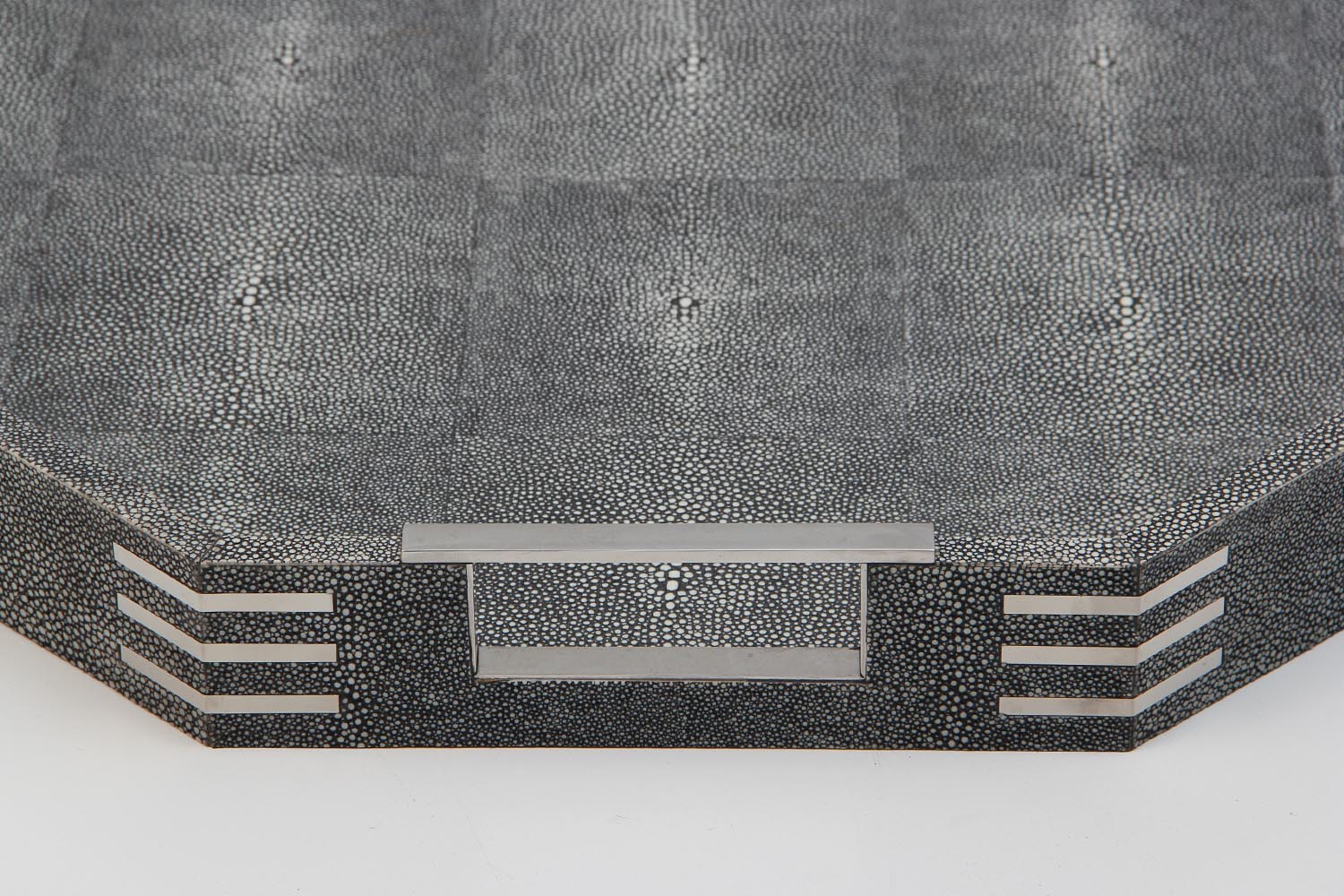 luxury shagreen serving tray unique drinks tray