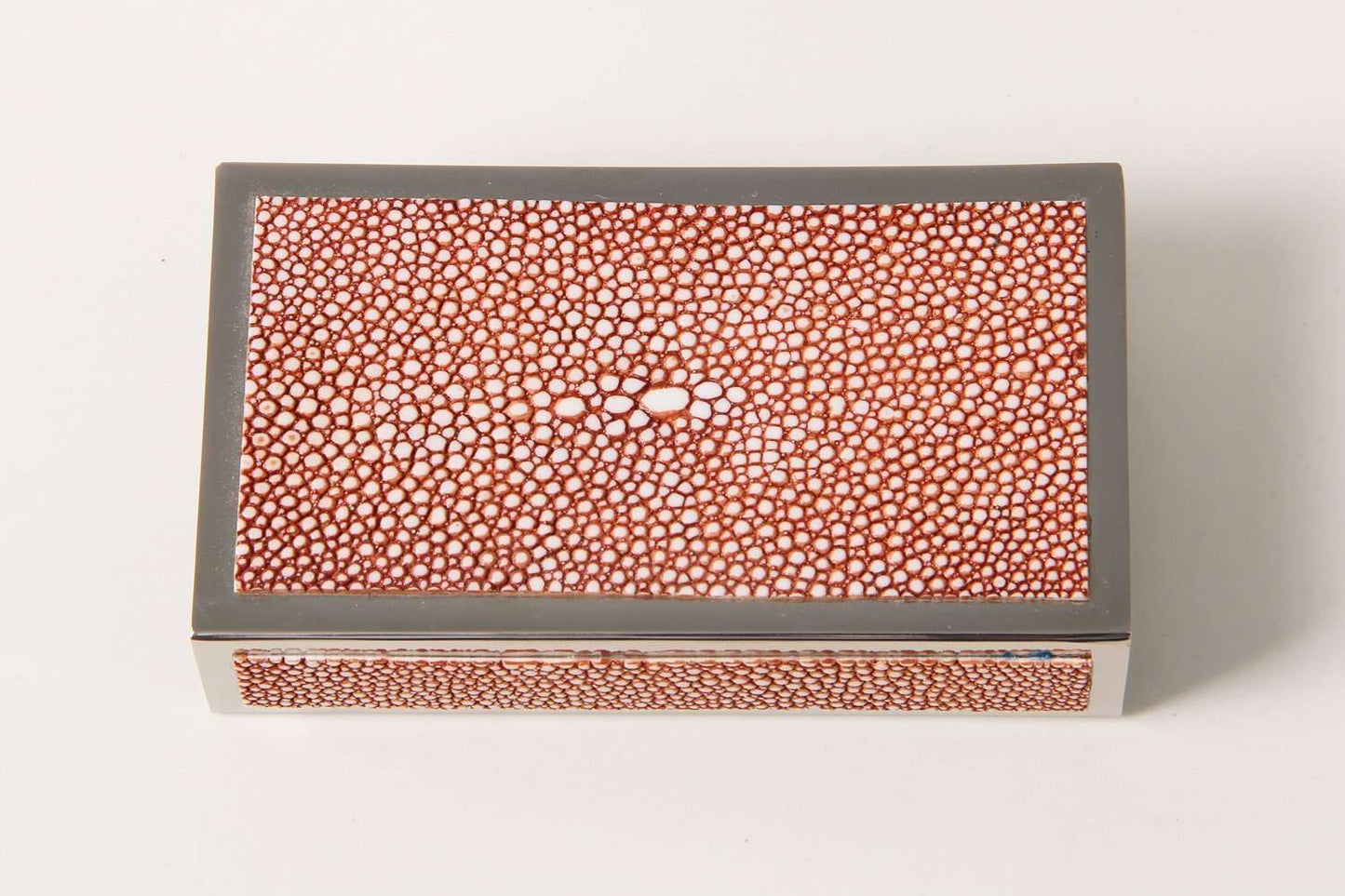 Matchbox Holder Coral shagreen match box holder