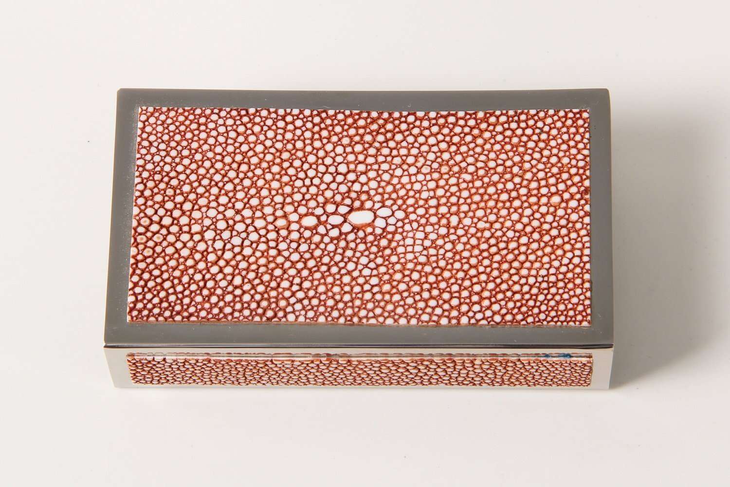 Matchbox Holder Coral shagreen match box holder 