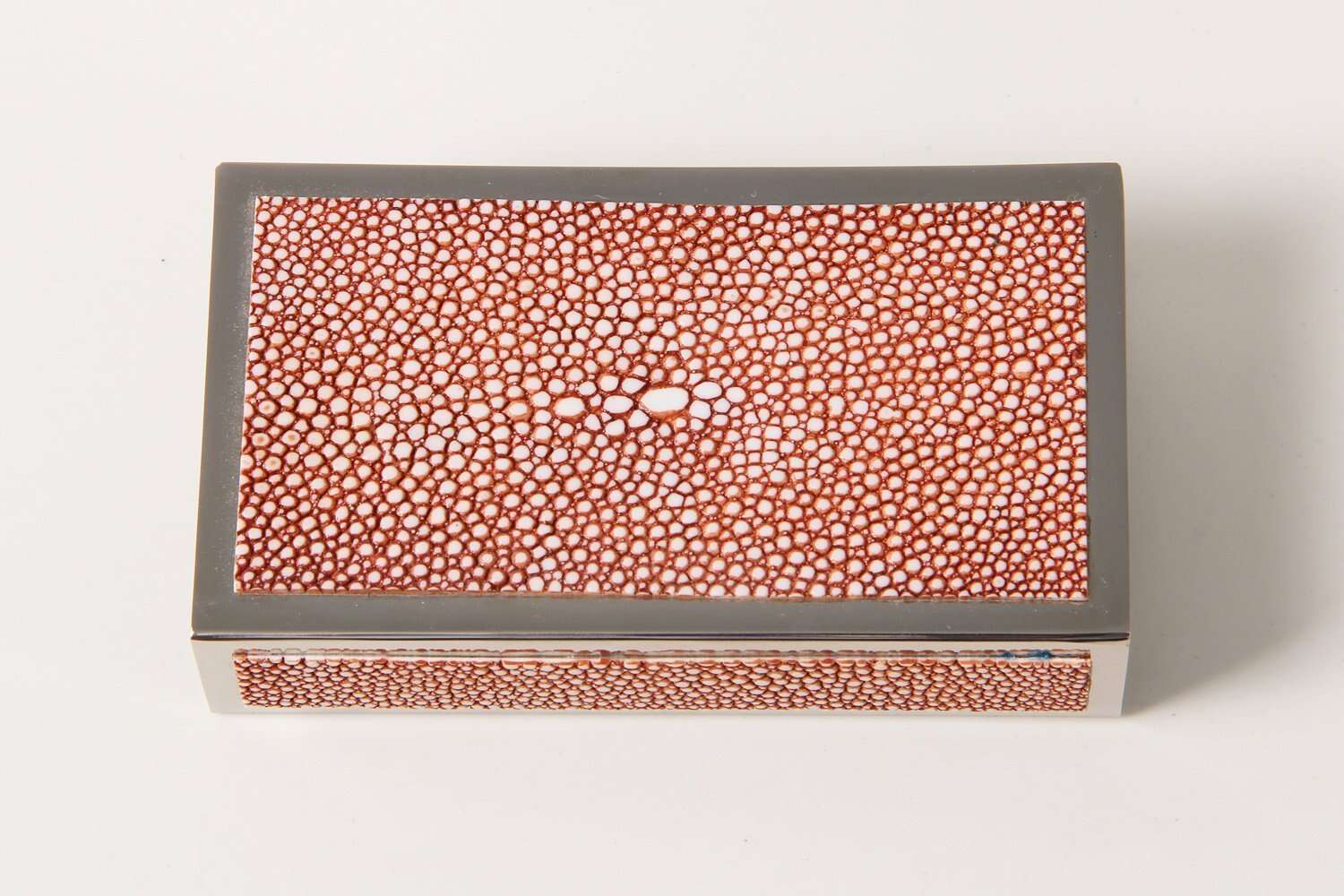 Matchbox Holder Coral shagreen match box holder