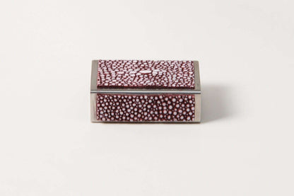 Match box holder mulberry Shagreen match box cover