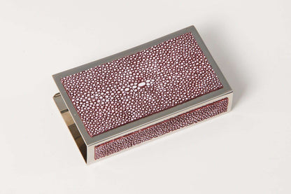 Match box holder Mulberry Shagreen matchbox holder